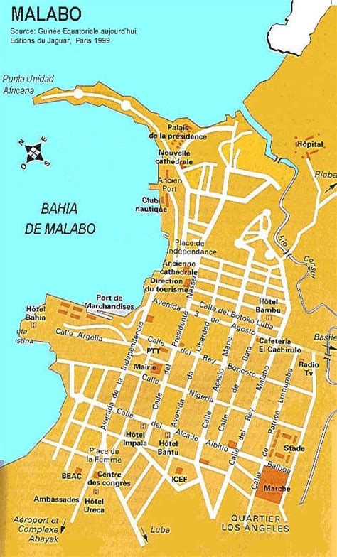 Malabo city Map • mappery