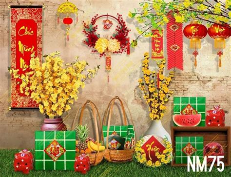 Vietnamese Tet Holiday Lunar New Year Landscape Background, Tet Holiday ...