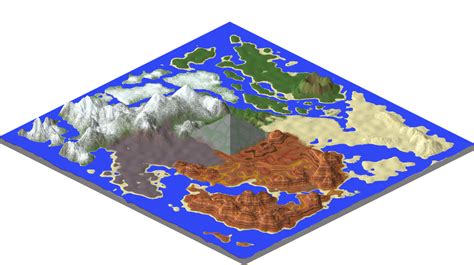 Minecraft All Biomes Map