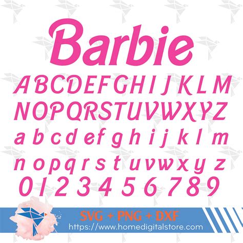 Barbie Font Svg Barbie Logo Font Svg Barbie Font Style Svg Inspire ...