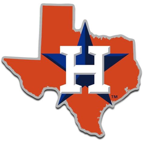 Houston Astros WinCraft Metallic State Shape Acrylic Auto Emblem ...