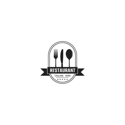 Restaurant cafe logo design vector illustration 13435726 Vector Art at ...