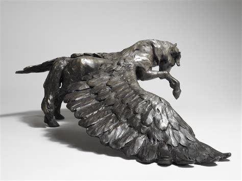 BRONZE PEGASUS SCULPTURE Pegasus Unfolding Cast Bronze - Etsy