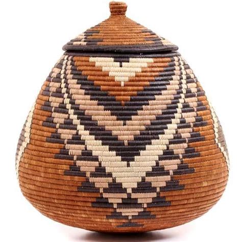 African Basket - Zulu Ilala Palm - Ukhamba - 15 Inches Tall - #53367 ...