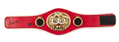 Lot Detail - Muhammad Ali Autographed IBF Championship Belt