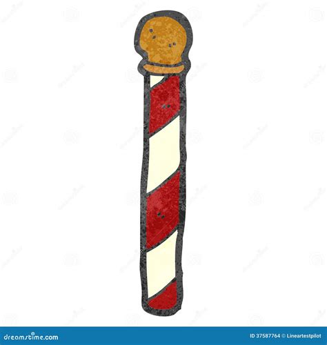 Retro Cartoon Striped North Pole Stock Images - Image: 37587764