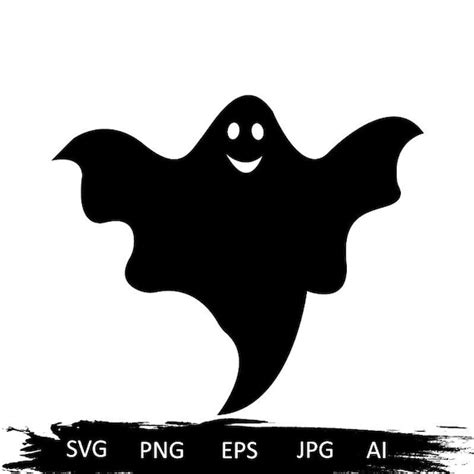 Ghost Svg Halloween Svg Simple Ghost Svg Spooky Svg Cute - Etsy