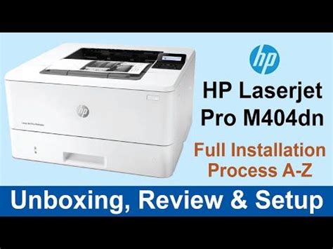 HP LaserJet Pro M404dn Wireless Printer unboxing, Review and setup Feb ...