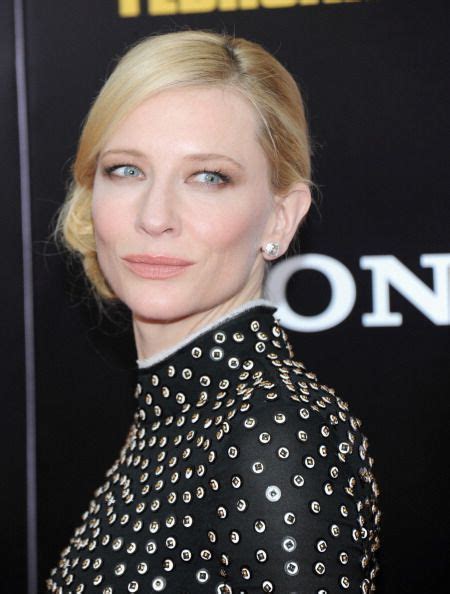 Cate Blanchett at the New York premiere of 'Monuments Men.' Styling by ...