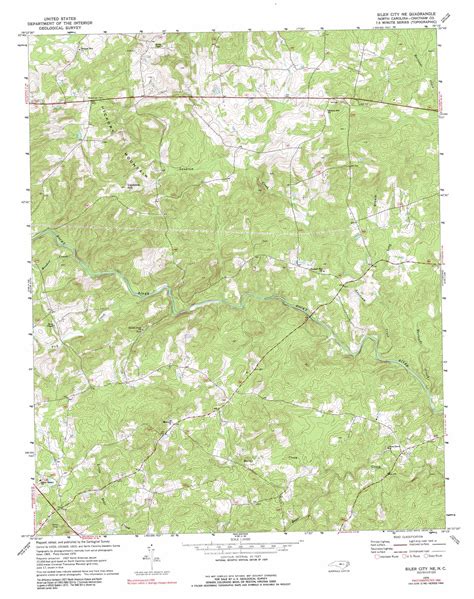 Siler City Ne topographic map, NC - USGS Topo Quad 35079f3