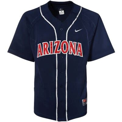 Nike Arizona Wildcats Performance Replica Baseball Jersey - Navy Blue ...