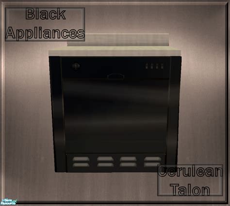 The Sims Resource - Black Appliances - Dishwasher