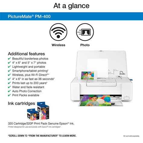 Epson PictureMate PM-400 - printer - color - ink-jet