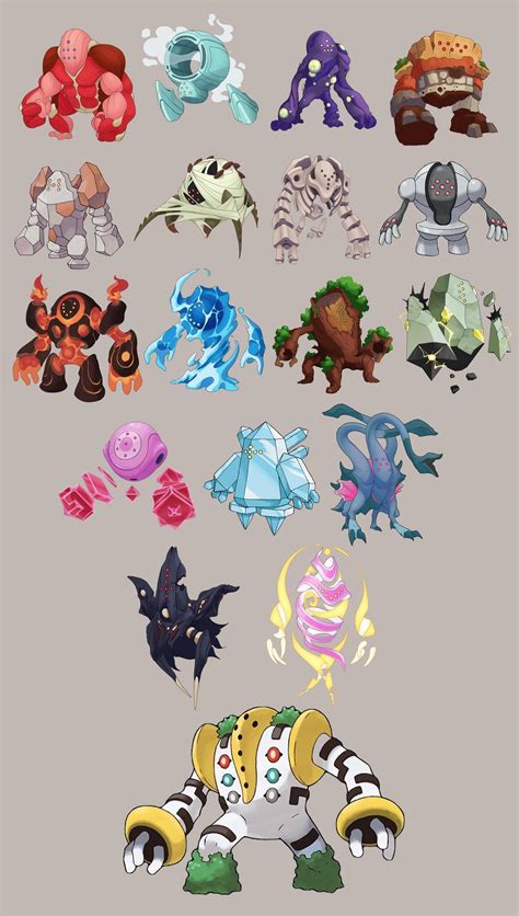 Fake Pokémon — PageofSean: I’ve finally completed a Regi for...