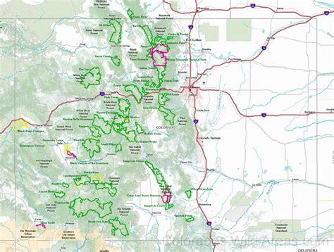 Colorado Wilderness Map | Colorado's Wild Areas