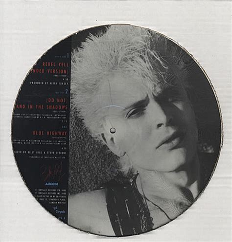 Billy Idol Rebel Yell UK 12" picture disc — RareVinyl.com