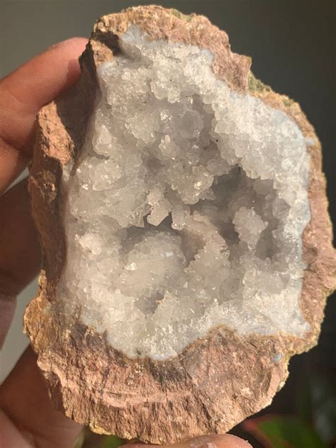 Moroccan White Quartz Crystal Geode Cluster Sugar Geode | Etsy