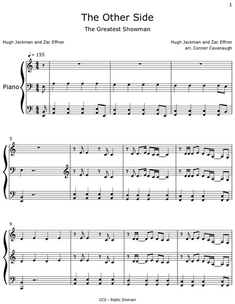 The Other Side - Sheet music for Piano