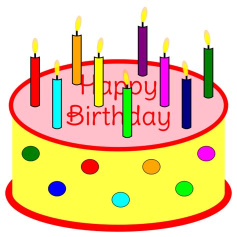 Flickering Candle Birthday Cake | Free SVG