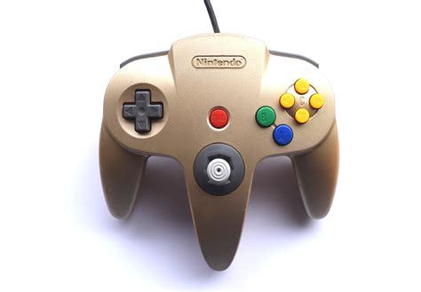 Official Original Nintendo N64 Controller Gold - Baxtros