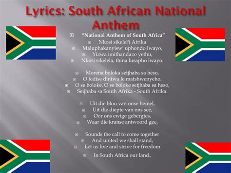 PPT - The South African National Anthem PowerPoint Presentation - ID ...