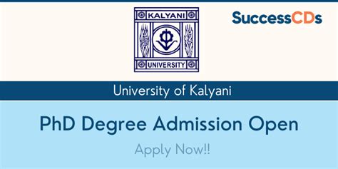 University of Kalyani PhD Admission 2021 Dates, Application Form