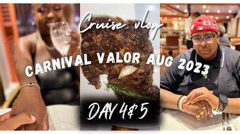 CARNIVAL VALOR CRUISE 2023 DAY 4 & 5 | ANNIVERSARY STEAK HOUSE DINNER ...