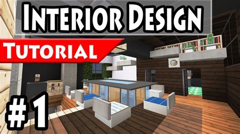 Minecraft: Modern House Interior Design Tutorial Part 1 - 1.8 [ How to ...