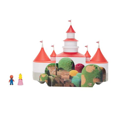 The Super Mario Bros. Movie Mini-World Deluxe Princess Peach Castle Playset