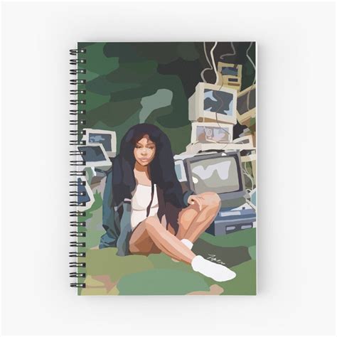 SZA - CTRL Album Cover Art Spiral Notebook by toladipo | Album cover ...