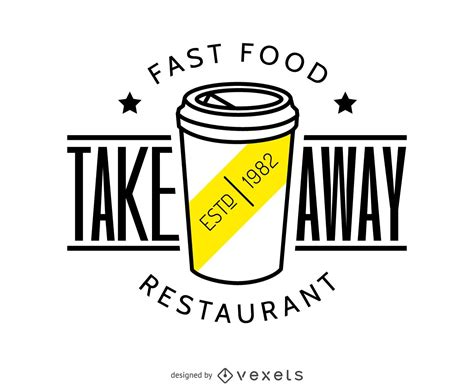 Take Away Food Logo Vector Download