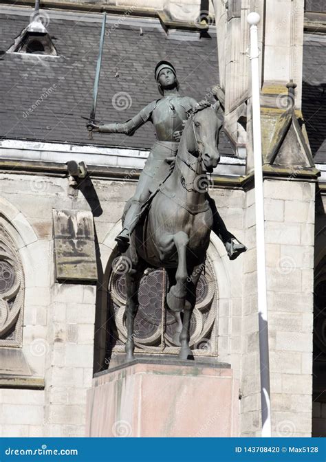 Equestrian Statue of Joan of Arc Stock Photo - Image of orleans, famous ...