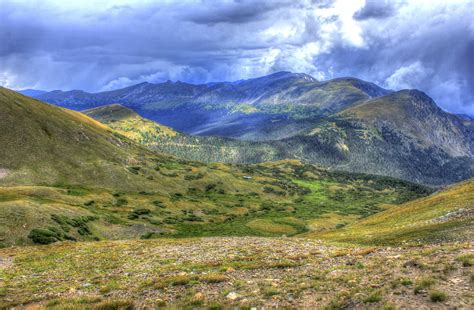 Storm Clouds Over the Peaks at Rocky Mountains National Park, Colorado ...