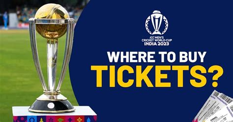 Buy world cup tickets | cricket world cup ticket | ODI world cup ticket ...