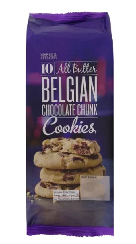 Marks and Spencer All Butter Belgian Chocolate Chunk Cookies 225g ...