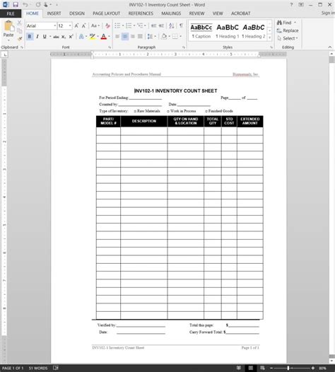 Excel Inventory Tracking Template Xls Xlstemplates - Riset