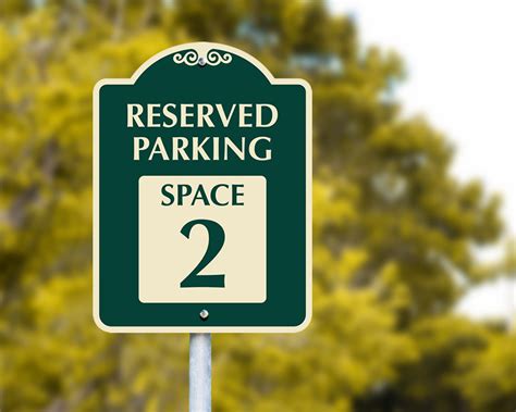 Signature Reserved Parking Space Signs | MyParkingSign