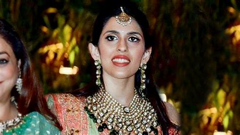 This rare picture reveals the coral + green lehenga Shloka Ambani wore ...