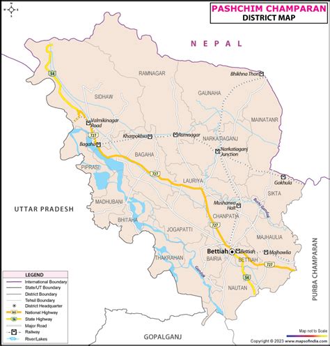 Champaran On India Political Map