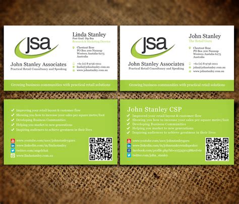 Elegant, Serious, Training Business Card Design for John Stanley ...