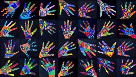 Art with your hands! | Hand art projects, Classroom art projects, Hand ...