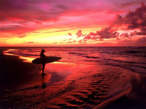 Surfing Sunrise Wallpapers - 4k, HD Surfing Sunrise Backgrounds on ...