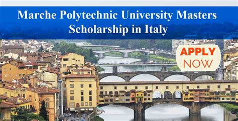 Marche Polytechnic University Masters Scholarship in Italy ...