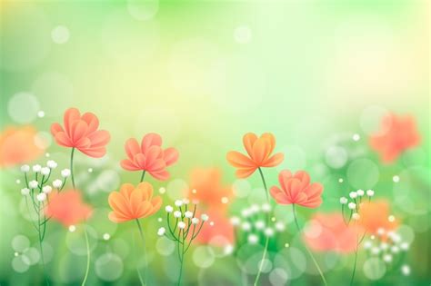 Free Vector | Realistic blurred spring background