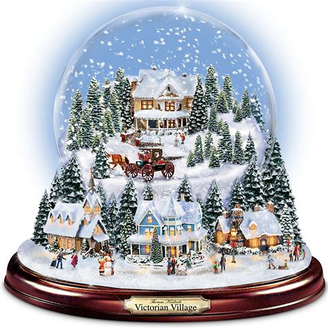 The Bradford Exchange | Christmas snow globes, Thomas kinkade christmas ...