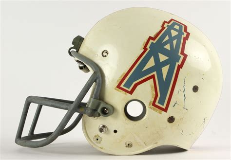 Lot Detail - 1975-79 Houston Oilers Game Worn Helmet (MEARS LOA)