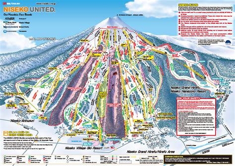 Niseko Hanazono Resort Piste Map / Trail Map