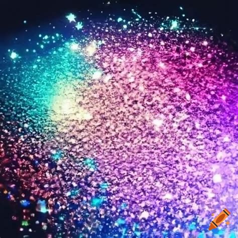 World map with sparkly glitter on Craiyon