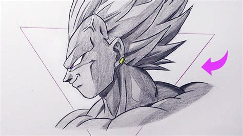 How To Draw Vegeta Ultra Ego - Step By Step Tutorial! - YouTube