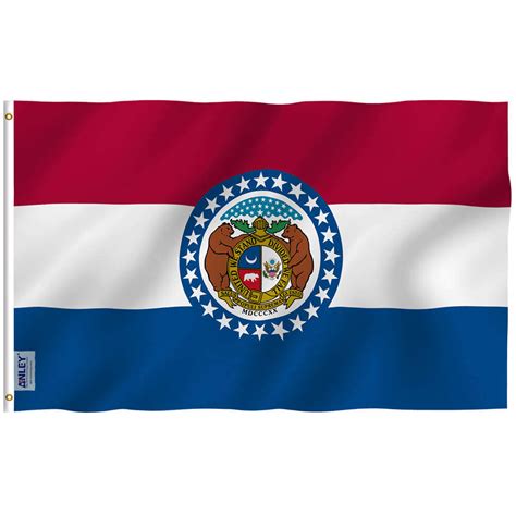 Fly Breeze Missouri State Flag 3x5 Foot - Anley Flags